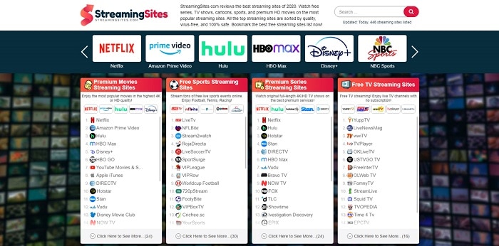 live streaming sites sports