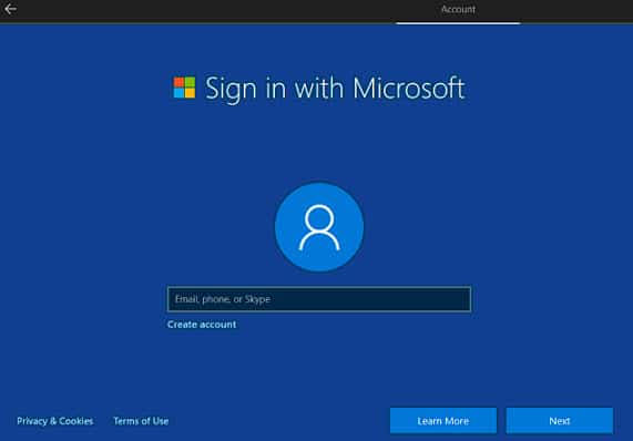 Windows 10 Initial Setup Local Account: What Is Going On?