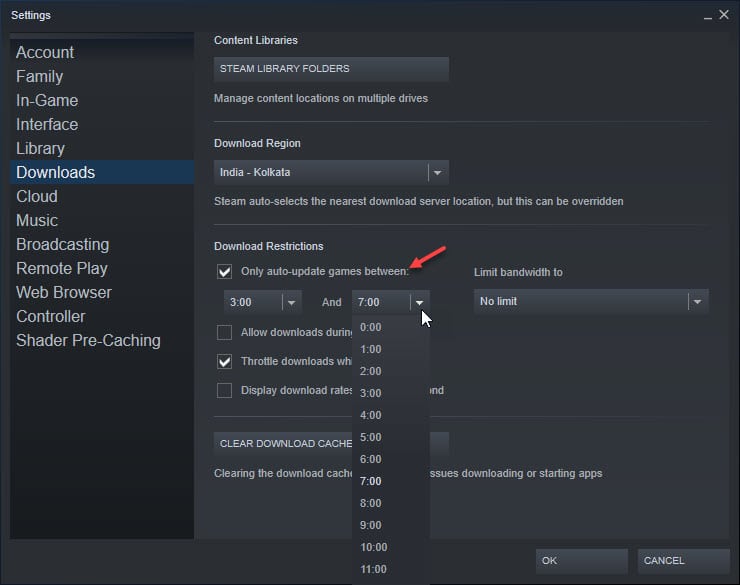 how to update steam manually