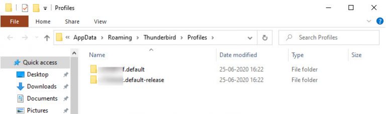 where is mozilla thunderbird profile folder