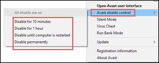 avast server certificate expired