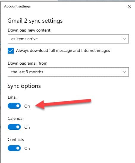 Gmail_sync_settings