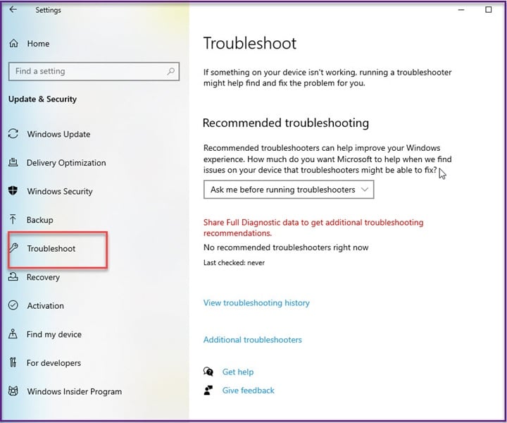 Troubleshoot_settings