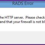 Rads_Error_Could_Not_Connect_To_The_Http_Server