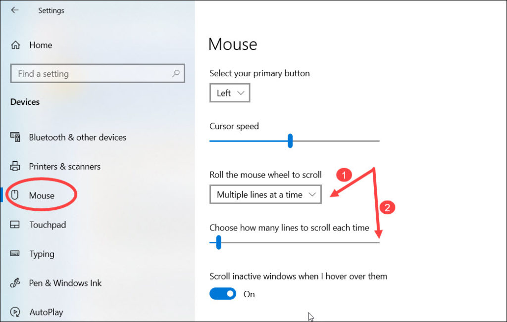 How To Change Mouse Settings In Windows 10