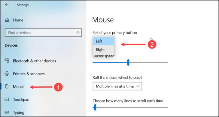 How To Change Mouse Settings In Windows 10?