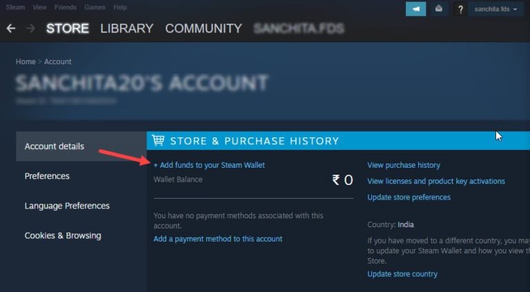 add custom steam wallet funds