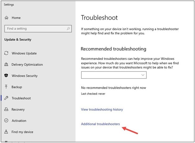 windows-additional-troubleshooter