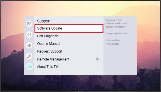 samsung-tv-software-update-option