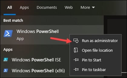 windows-powershell-run-as-admin-option