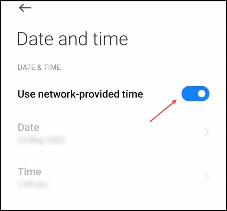 time-using-network-android