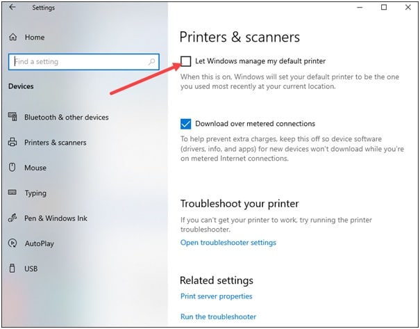 let-windows-manage-my-default-printer