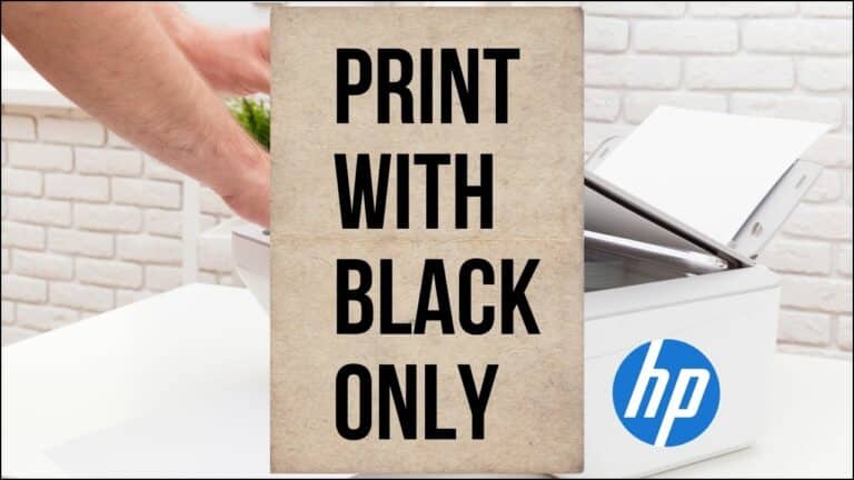 Print With Black Ink Only When Color Is Empty On HP Printer!