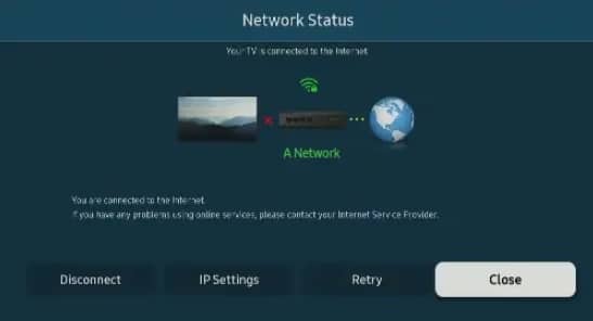 network-status-test-samsung-tv