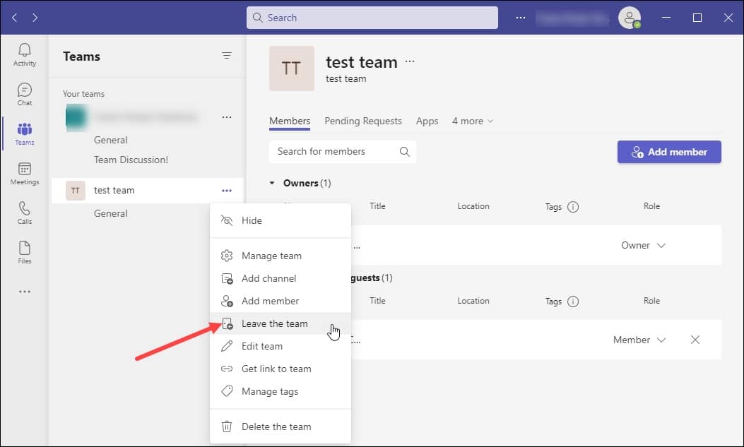 How To Leave A Team On Microsoft Teams?