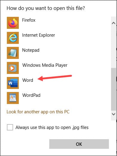 open-with-word-option