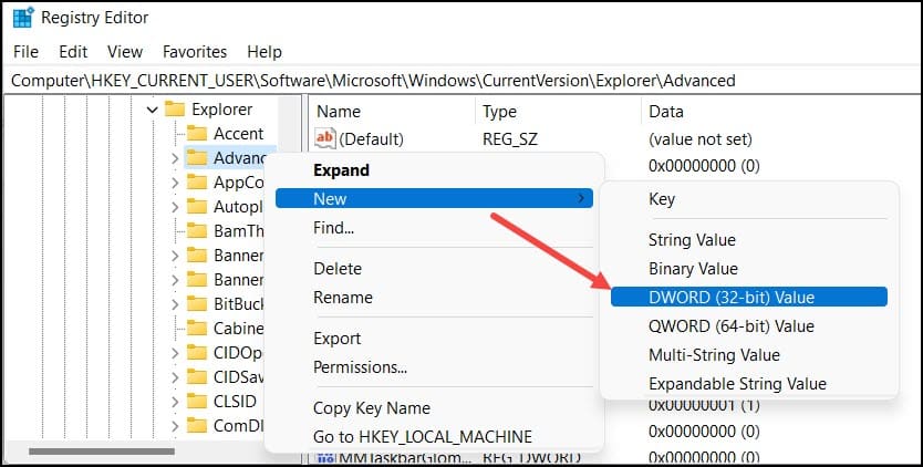 change-icon-size-windows11-registry-editor-new