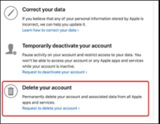 request-to-delete-apple-account