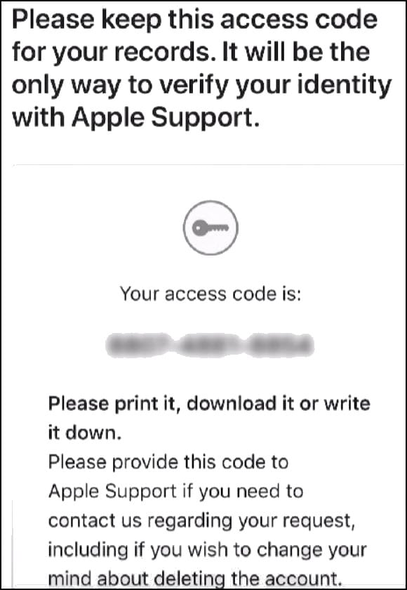 access-code-apple-id