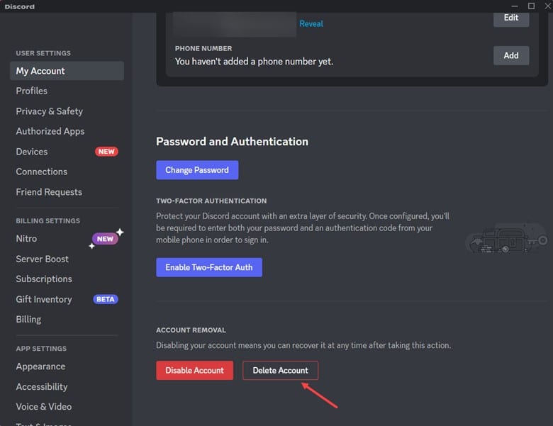 discord-delete-account