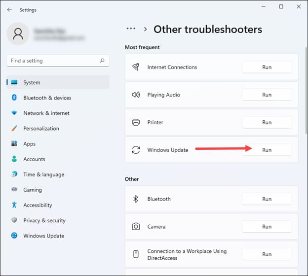 run-windows-update-troublehooter