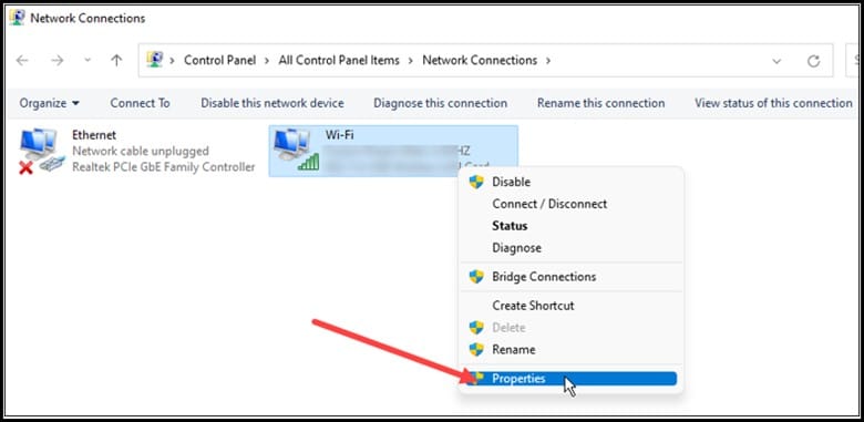 network-connection-properties