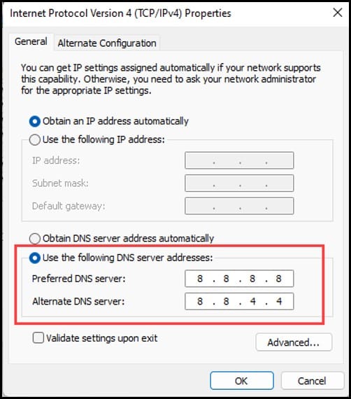 preferred-DNS