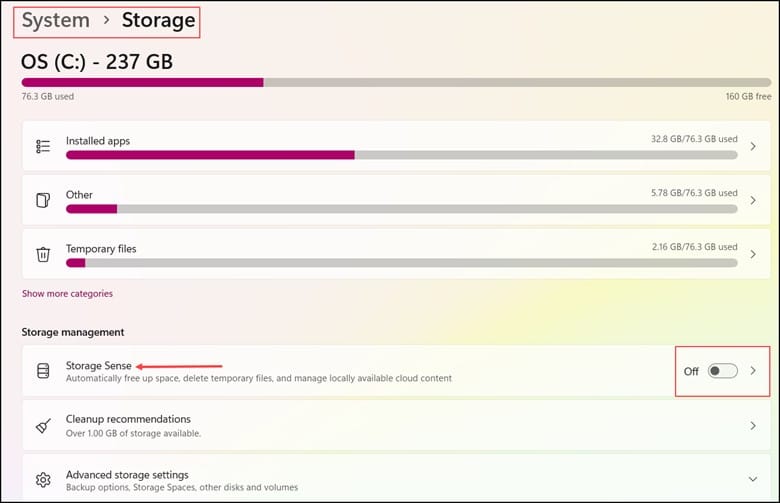 system-storage