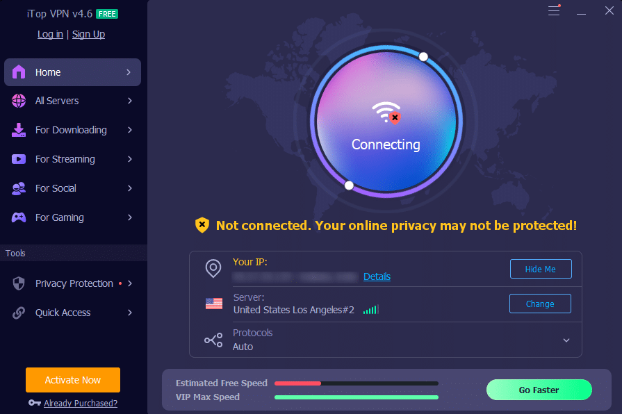 connecting-to-server-itop-vpn