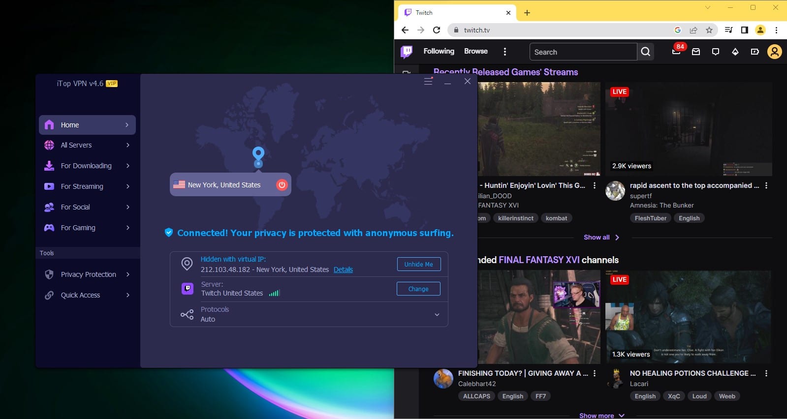 connecting-with-twitch-servers-itop-vpn