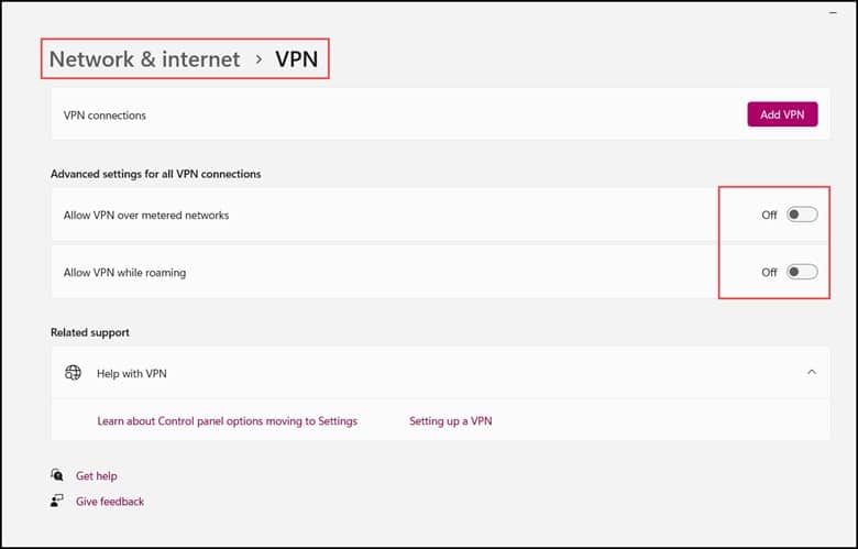 VPN-disable