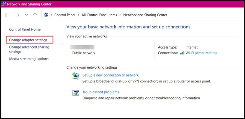 change-adapter-settings