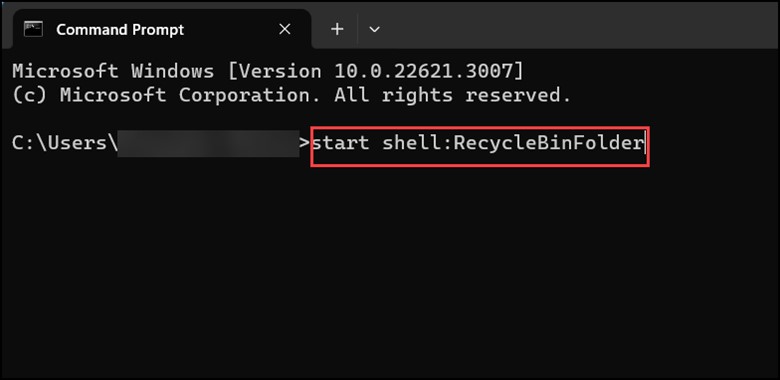 start-shell-recycle-bin-folder