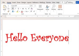 Best Cursive Font In Microsoft Word