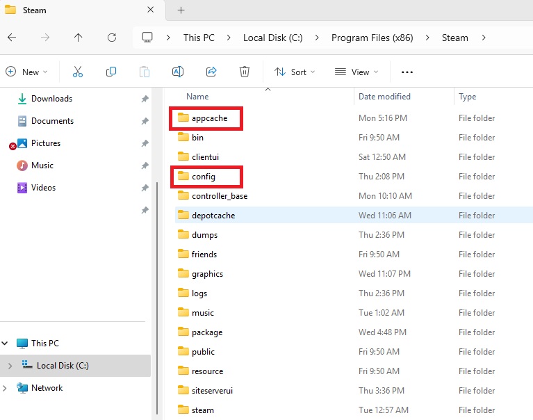 appcache-config-steam-file