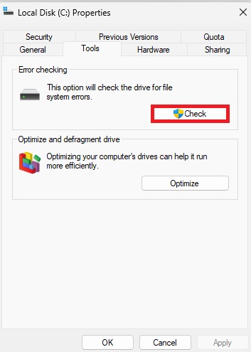 check-under-error-checking