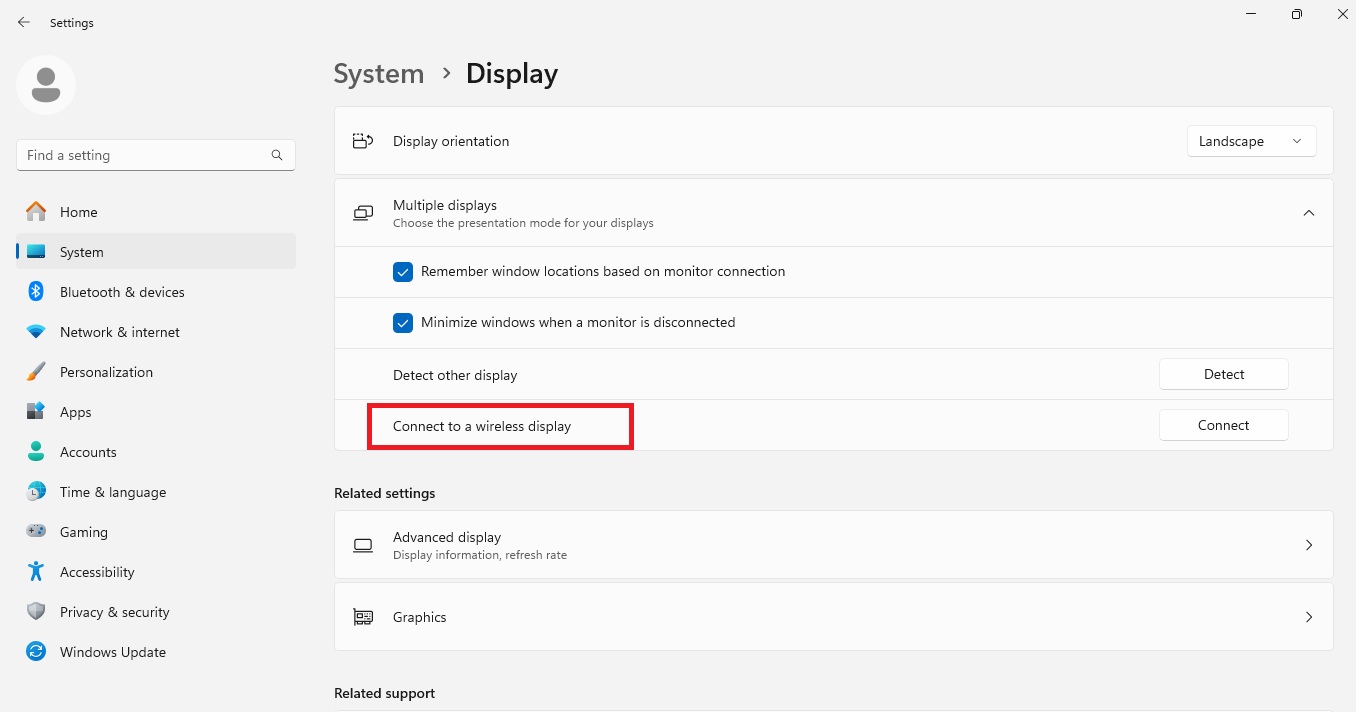 connect-to-wireless-display-option