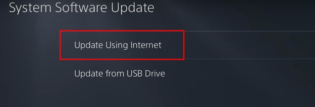 update-using-internet