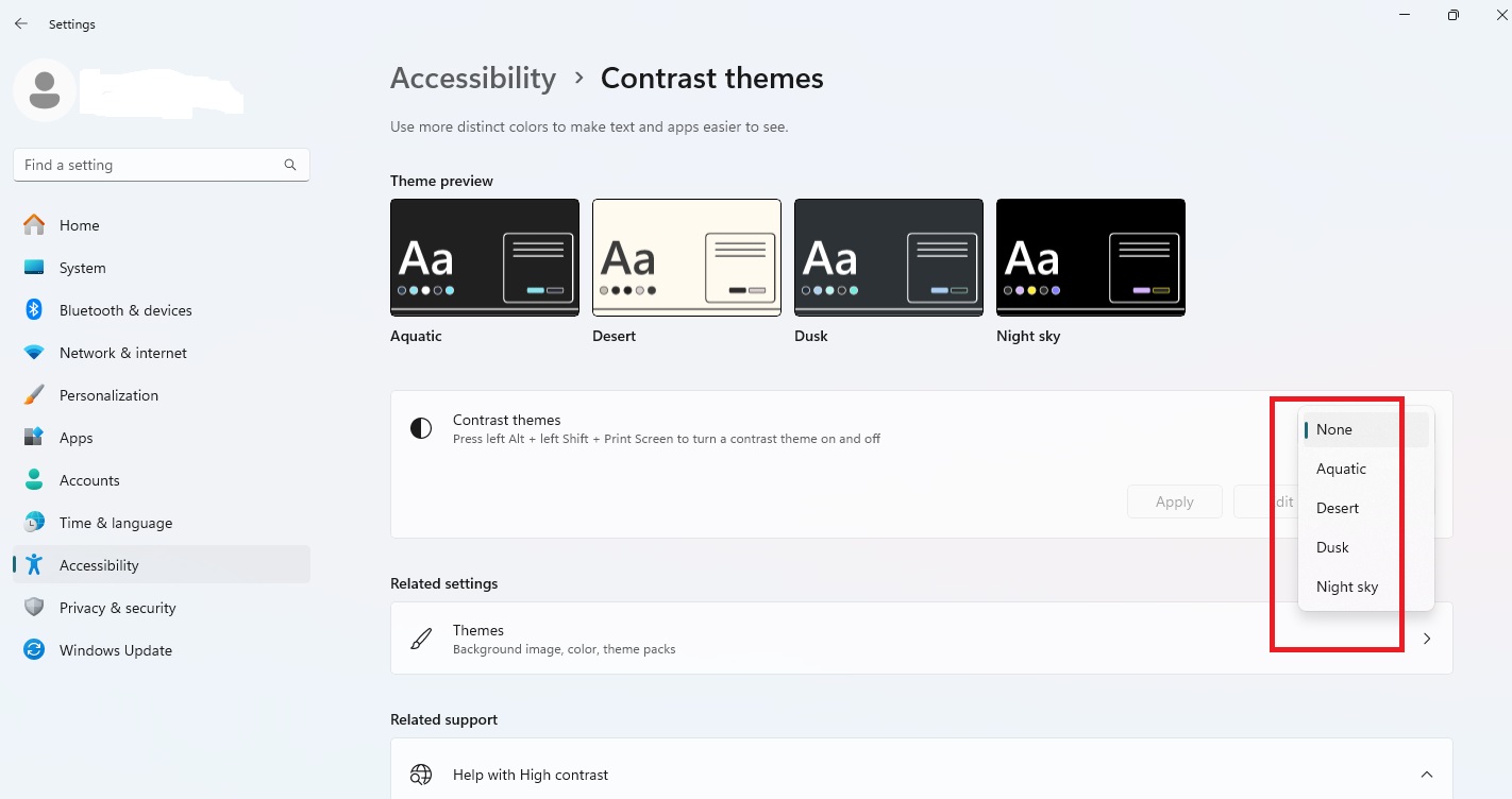 contrast-themes